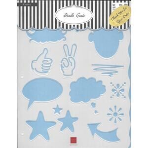 Chatterbox Doodle Genie - Comics for Scrapbooks & Journals Stencil